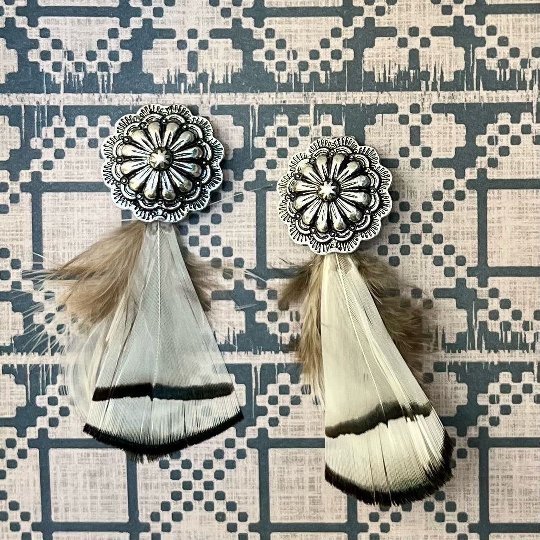 Flock Together White Earrings | gussieduponline