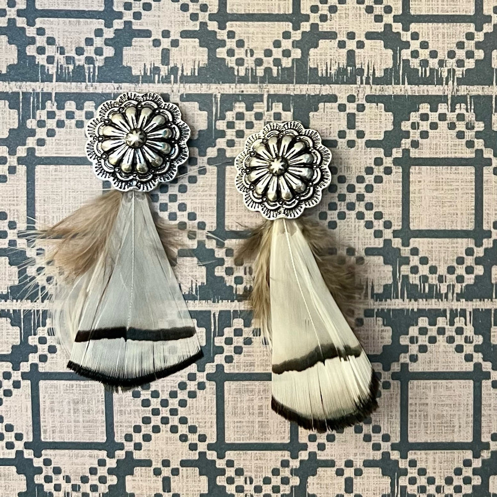 Flock Together White Earrings | gussieduponline