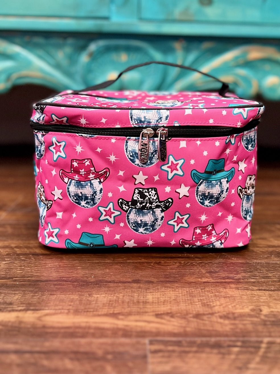 The Disco Cowgirl Large Cosmetic Case