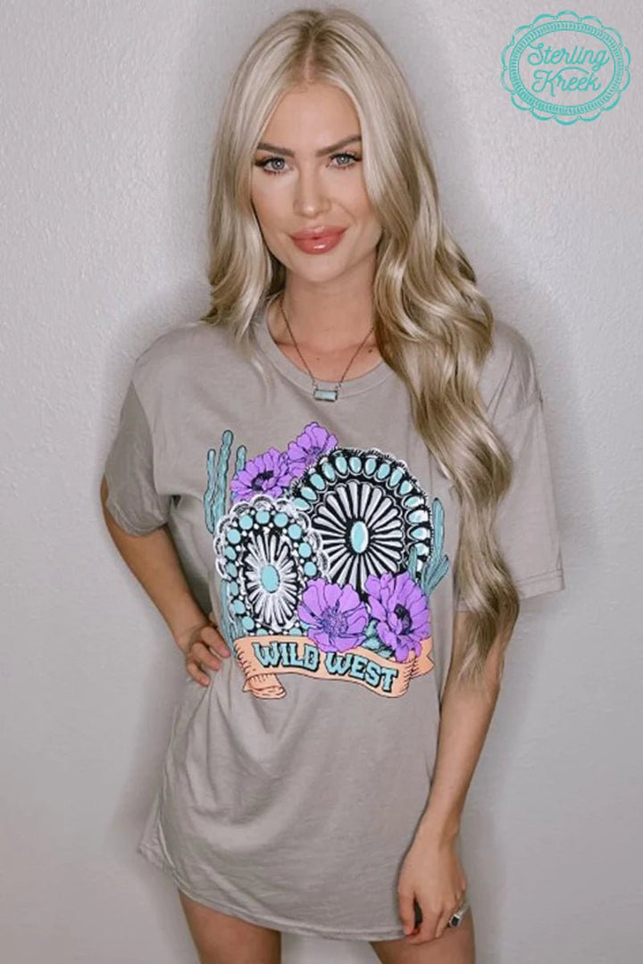 Wild West T-Shirt Dress | gussieduponline