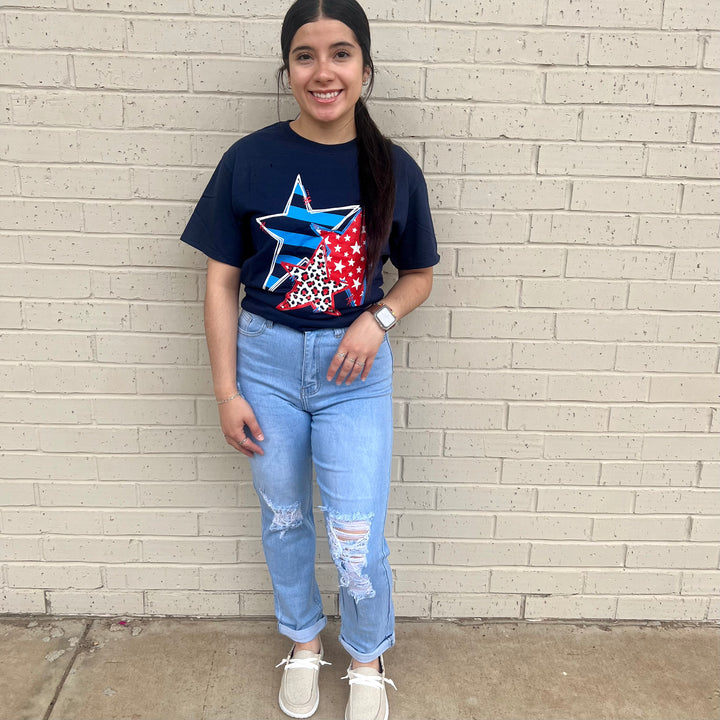 Doodle Star Graphic Tee* | gussieduponline