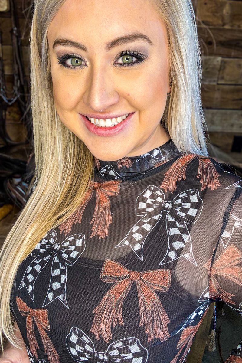 Sterling Kreek Just A Girl Mesh Top