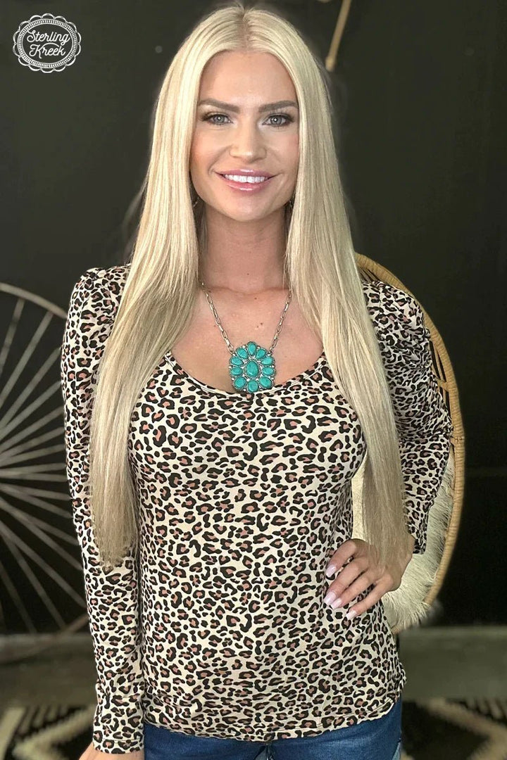 Plus Bubble Leopard Babe Top | gussieduponline
