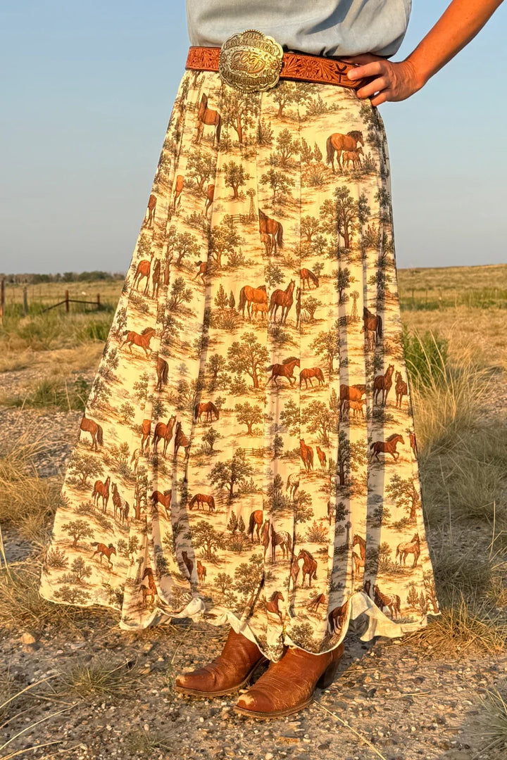Rustic Roamer Maxi Skirt