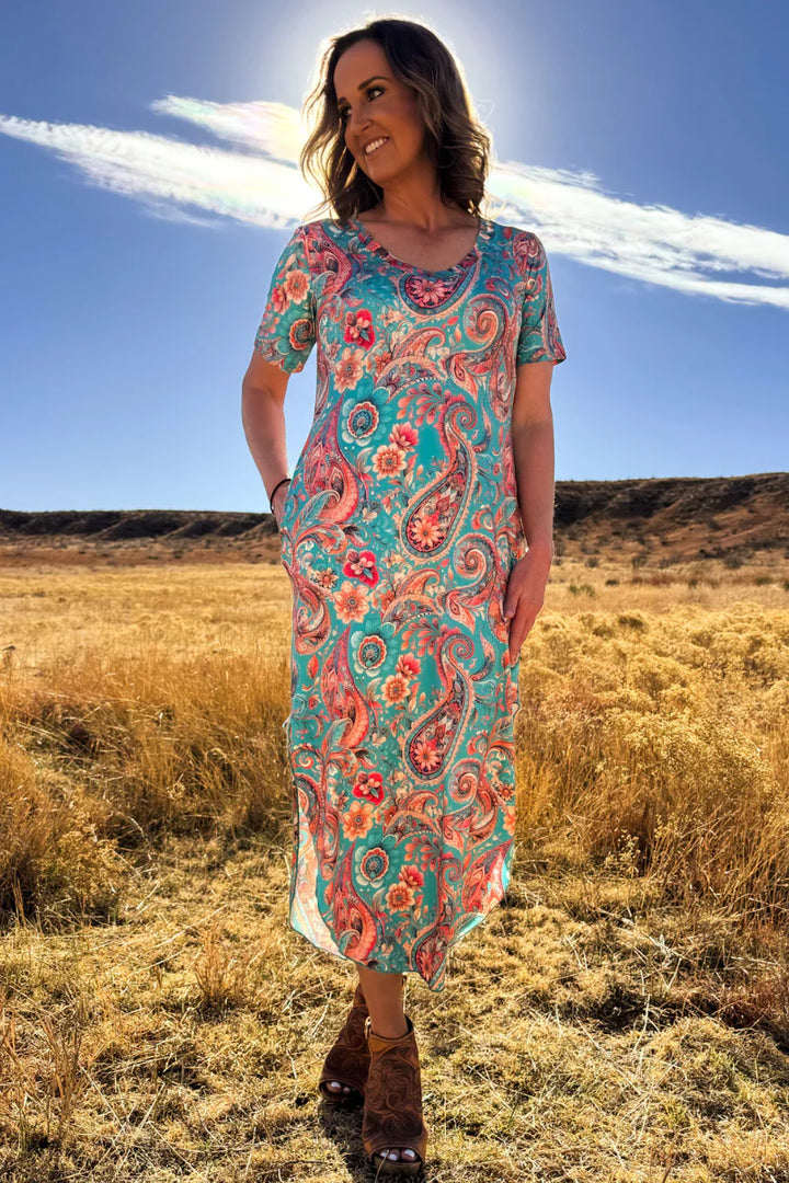Sterling Kreek Willow Paisley Maxi Dress