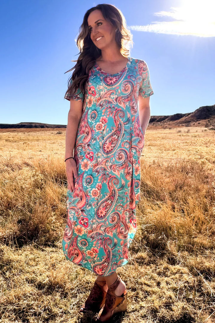Sterling Kreek Willow Paisley Maxi Dress