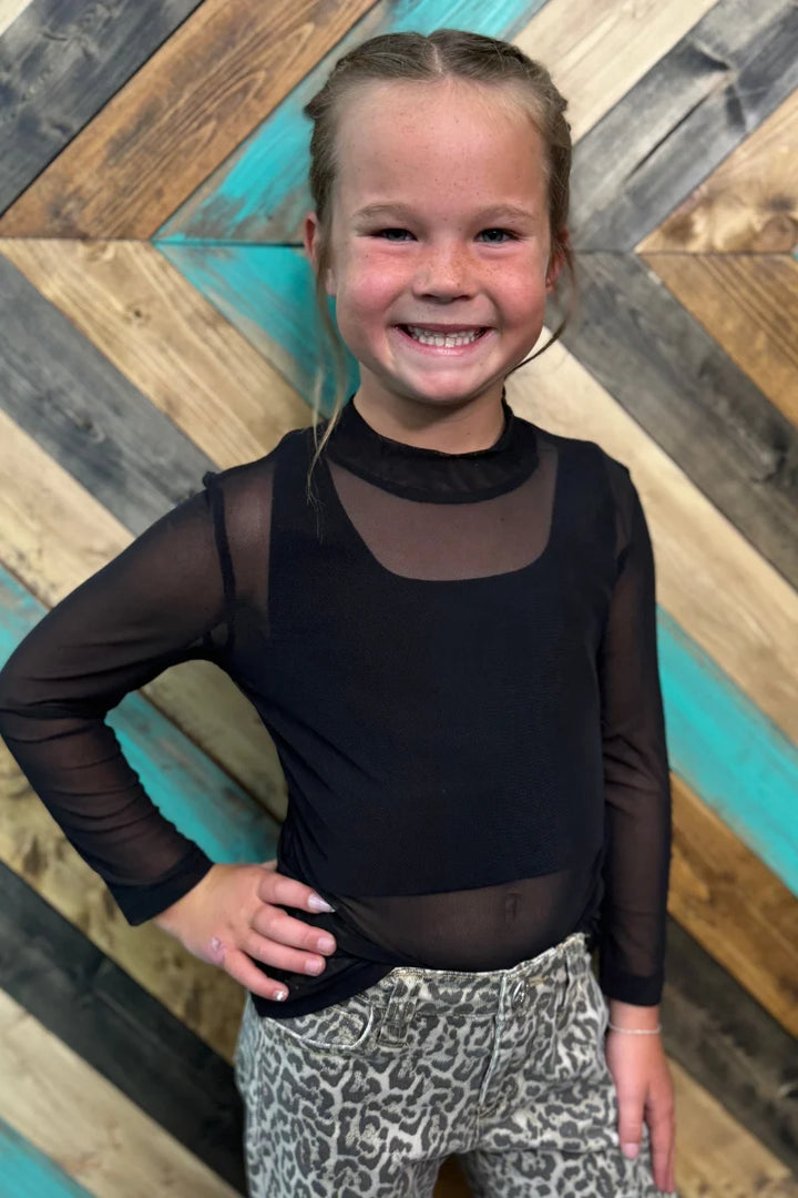 KIDS Night Sky Mesh Top