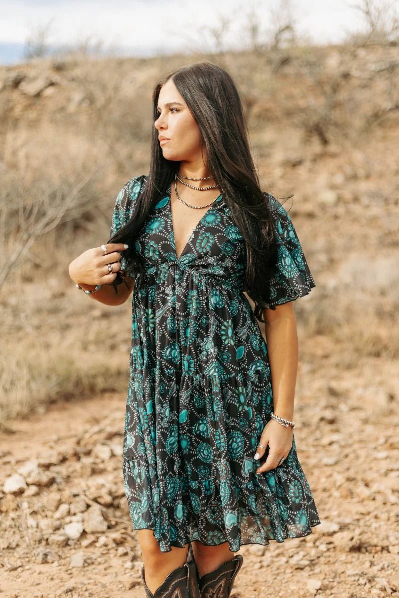 Sterling Kreek Navajo Country Dress | Gussied Up Online Xs Sterling Kreek Navajo Country Dress | Gussied Up Online Xs