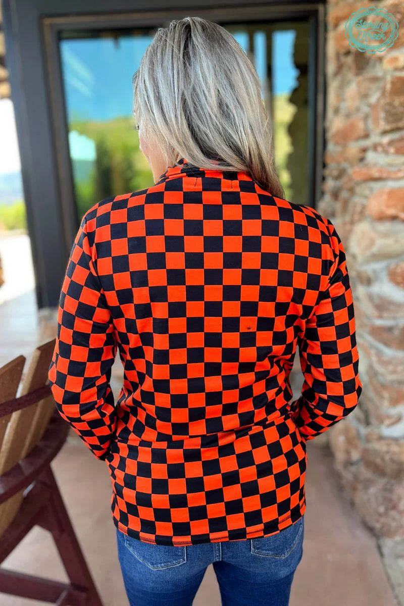 Sterling Kreek Orange & Black Pep Rally Pullover