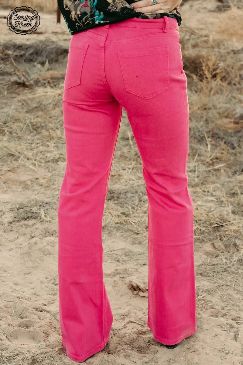 Achieve the perfect balance of style, comfort, and chic with our WALKING WEST DENIM PINK LONG jeans! They offer a slim fit that’s flattering and easy to wear, so you can feel your best. Plus, you can show off your unique fashion sense with the pretty pink hue. Looking hot has never been so effortless!  98% Cotton 2% Spandex