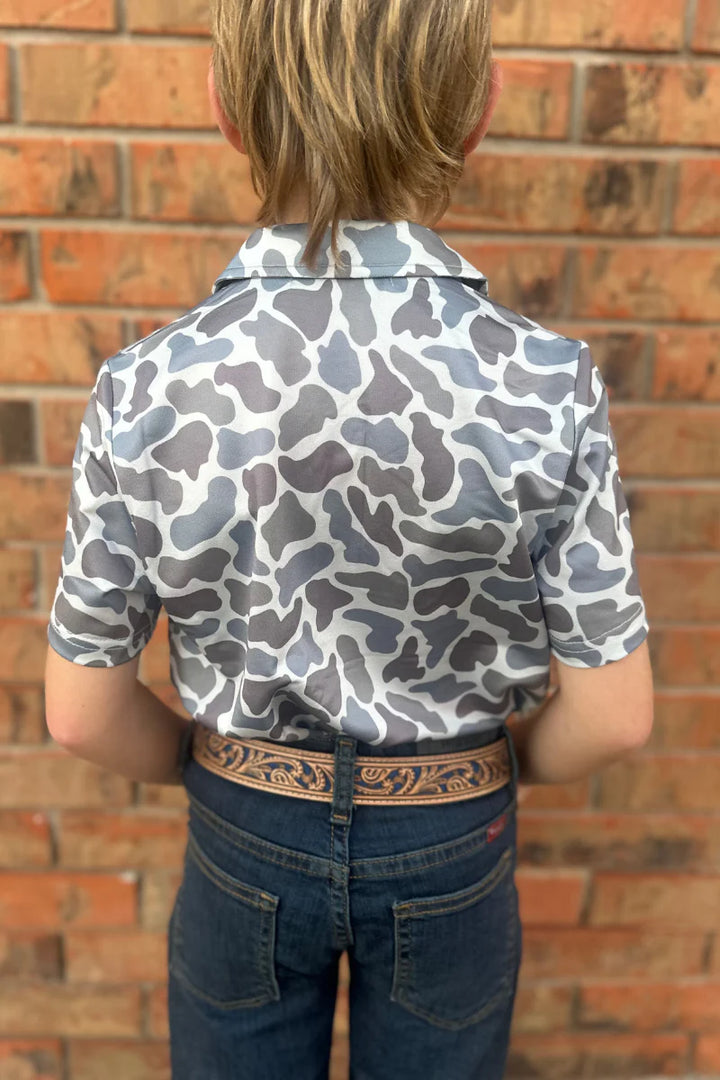 KIDS Sterling Kreek Camo Scout Polo