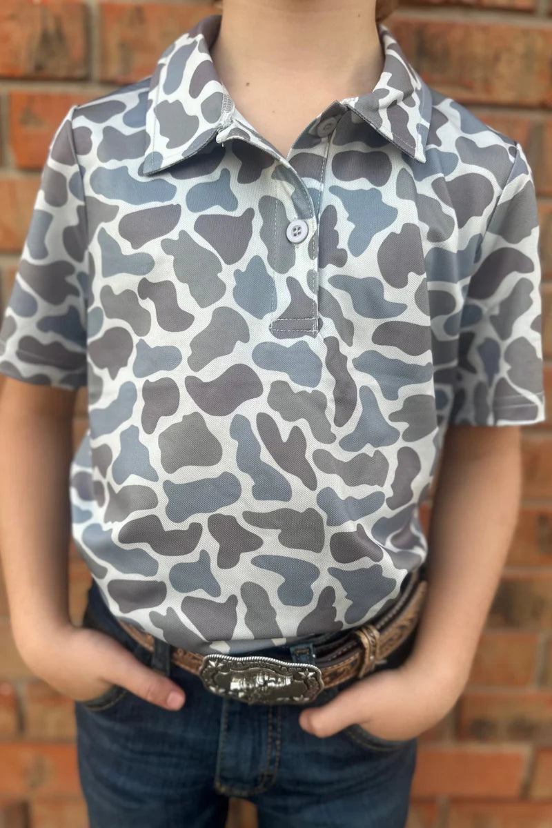 KIDS Sterling Kreek Camo Scout Polo