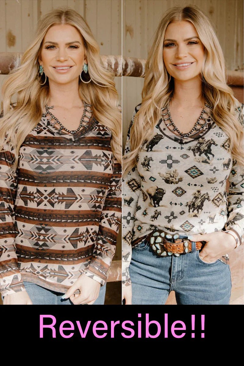 PLUS Bison in Bandera Top | gussieduponline