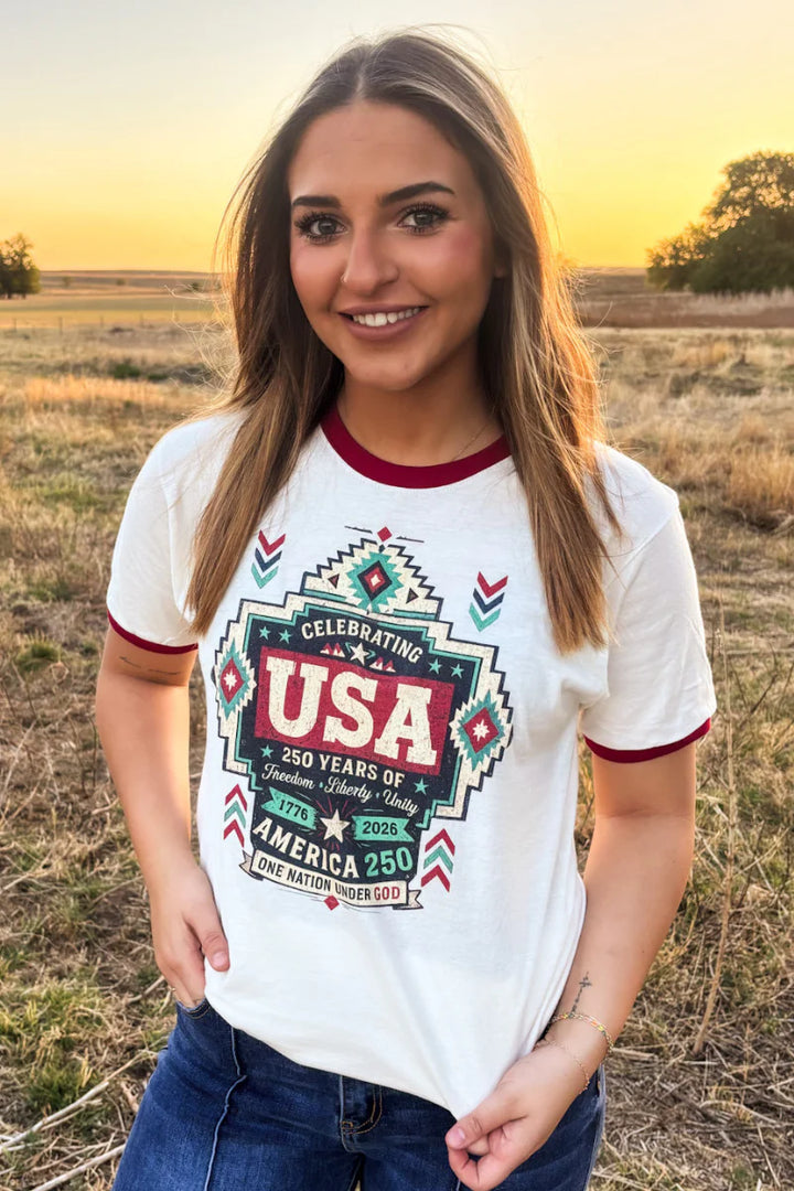 Sterling Kreek One Nation Ringer Tee