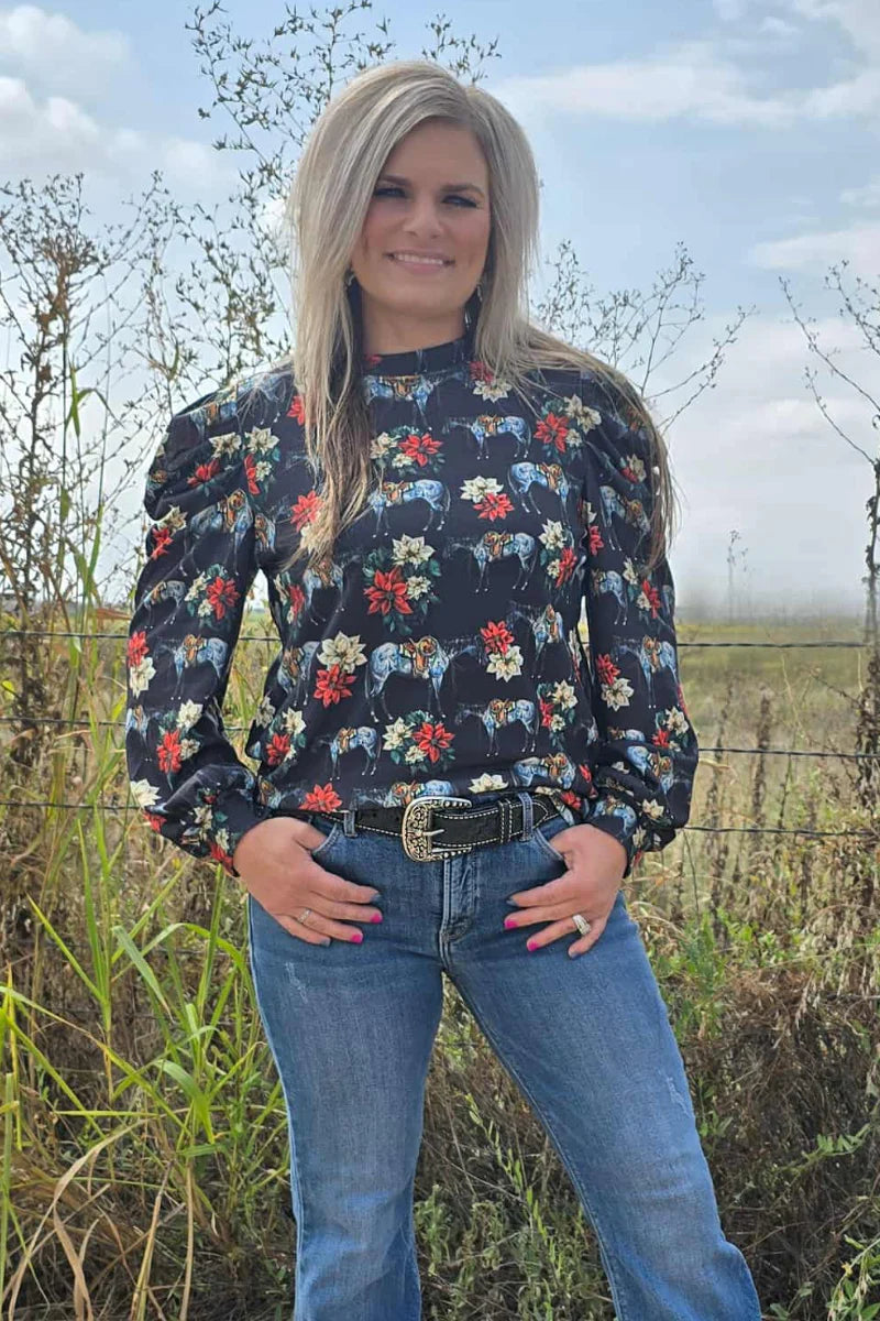 Sterling Kreek Roan In Bloom Top