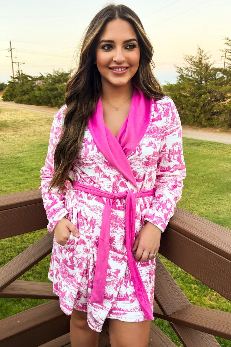 Old Days Pink Robe