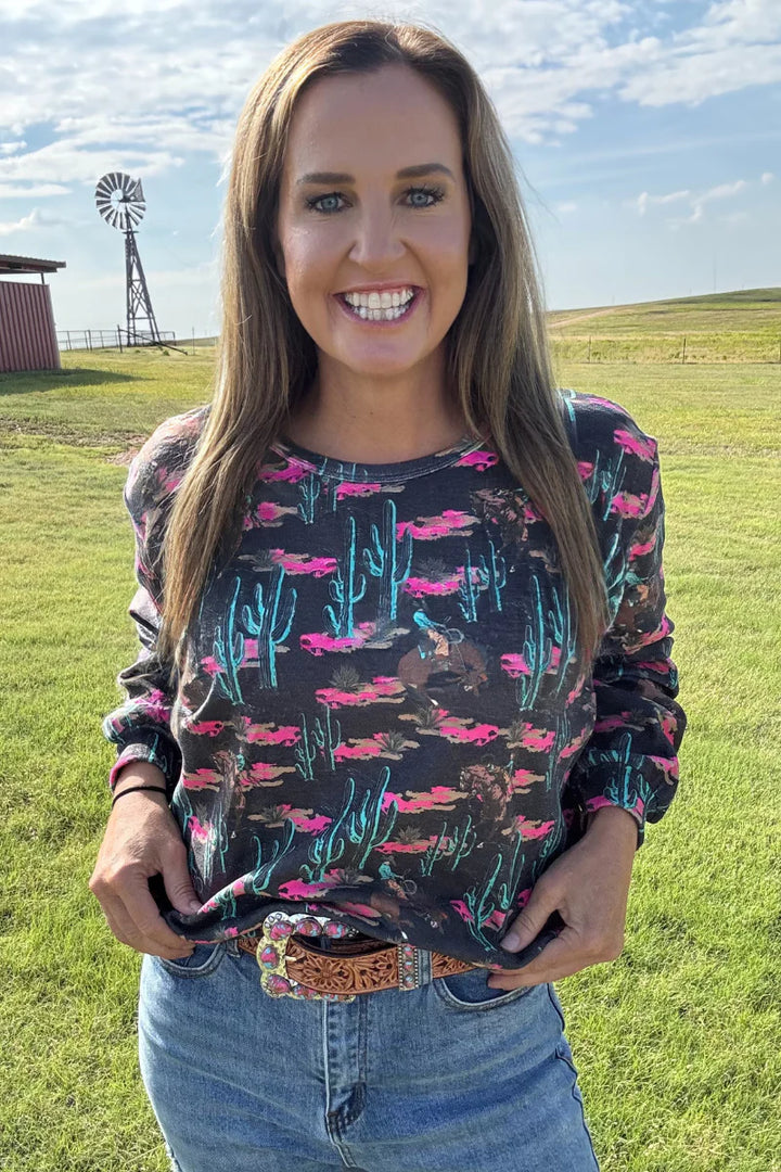 Sterling Kreek Rosette Rodeo Top