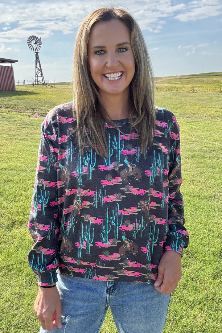 Sterling Kreek Rosette Rodeo Top