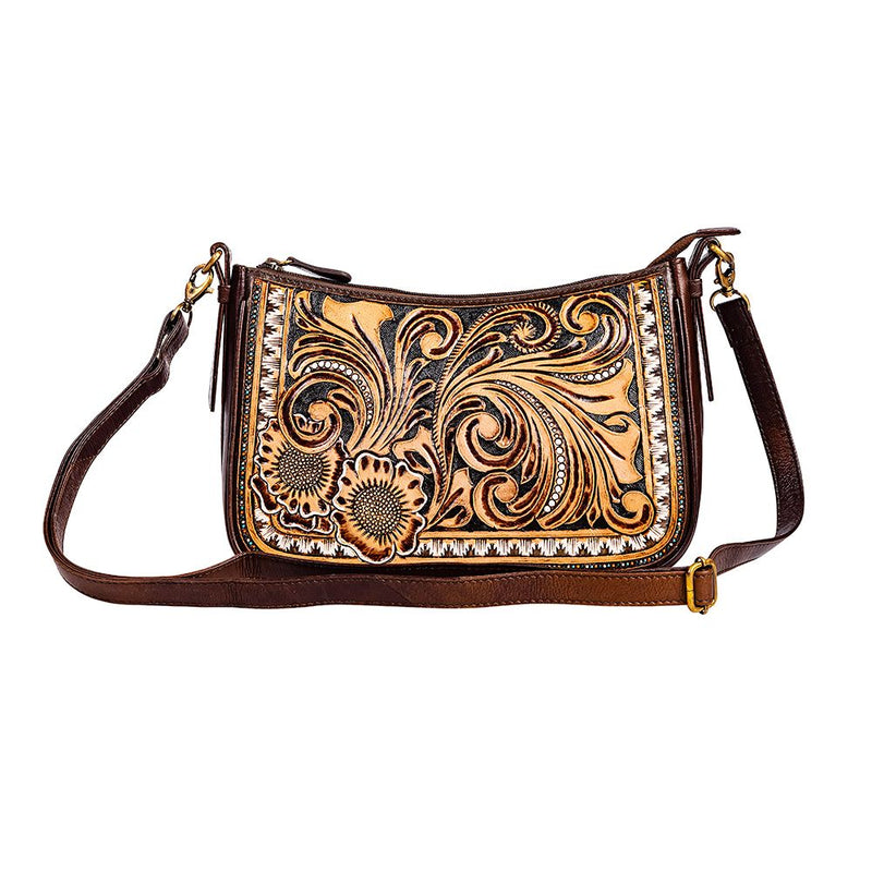 Whitley Way Hand Tooled Bag