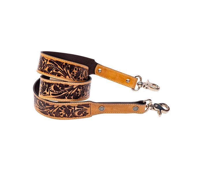 Westland Pass hand Tooled Leather Strap