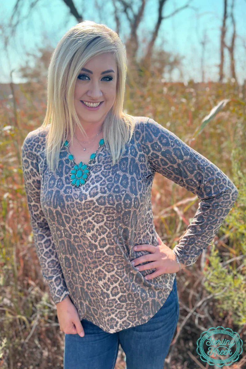Plus Cheetah Chic Top | gussieduponline