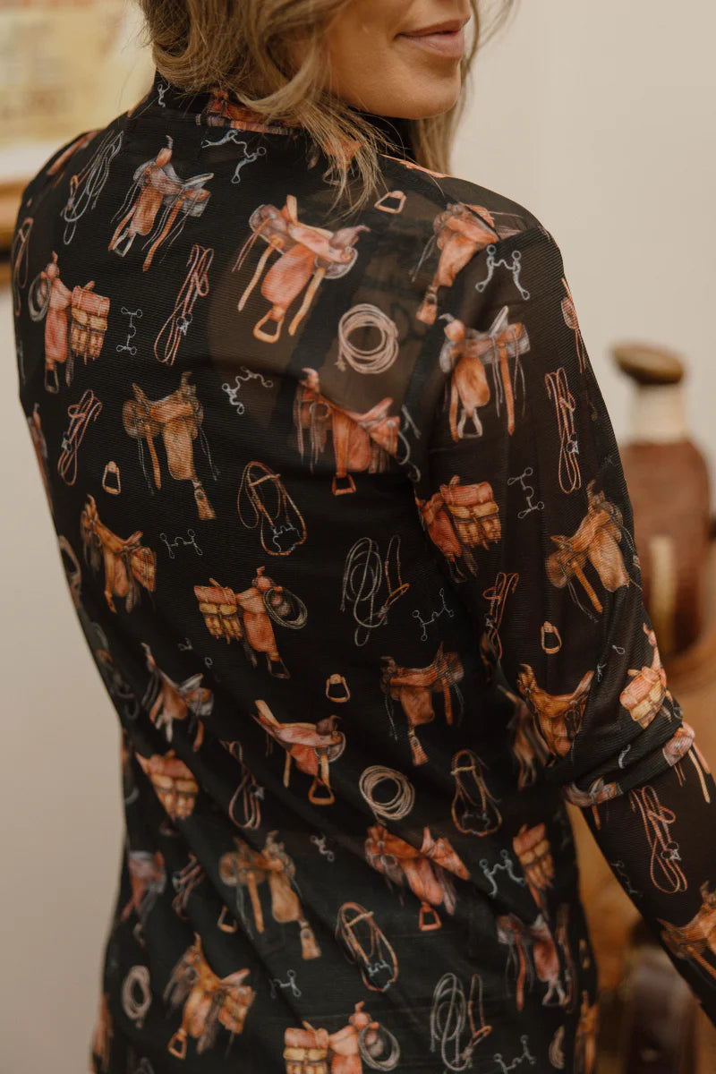 Sterling Kreek Saddle Room Mesh Top