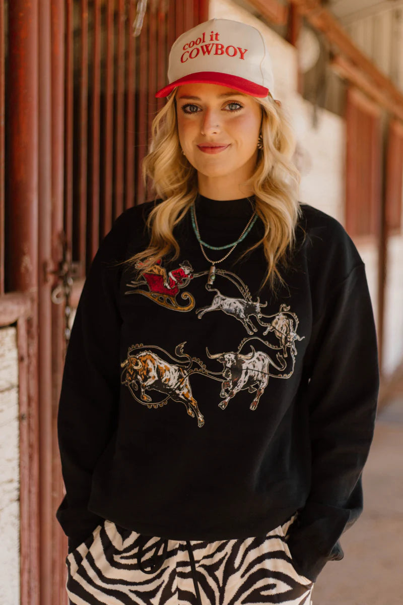 Sterling Kreek Santa's Cattle Drive Sweatshirt