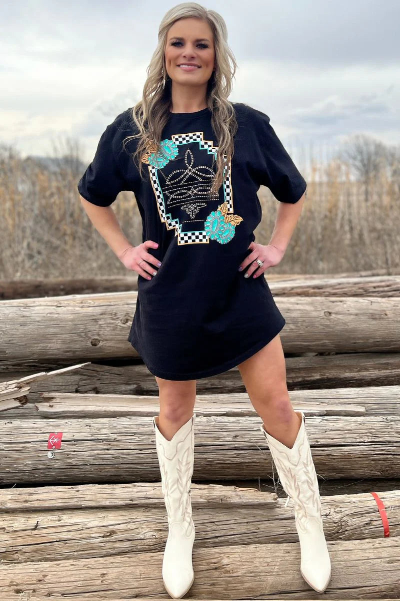 Sterling Kreek Small Town Big Dreams T-Shirt Dress