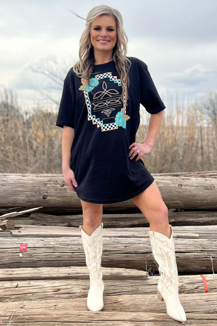 Sterling Kreek Small Town Big Dreams T-Shirt Dress