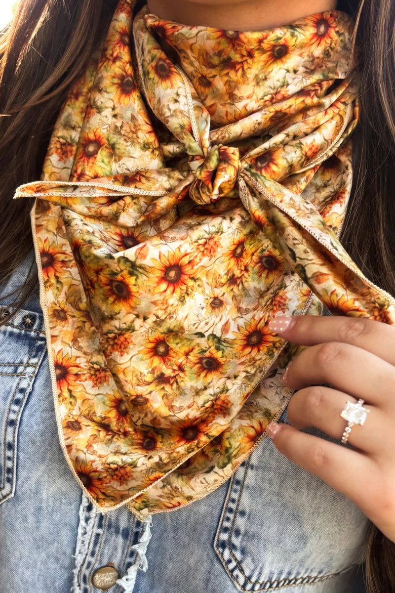 Sunflower Shine Wild Rag