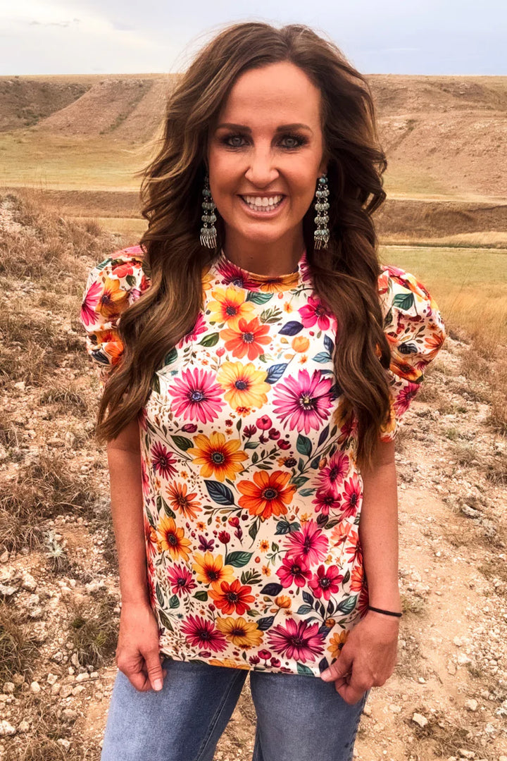 Sterling Kreek Sunrise Bloom Top