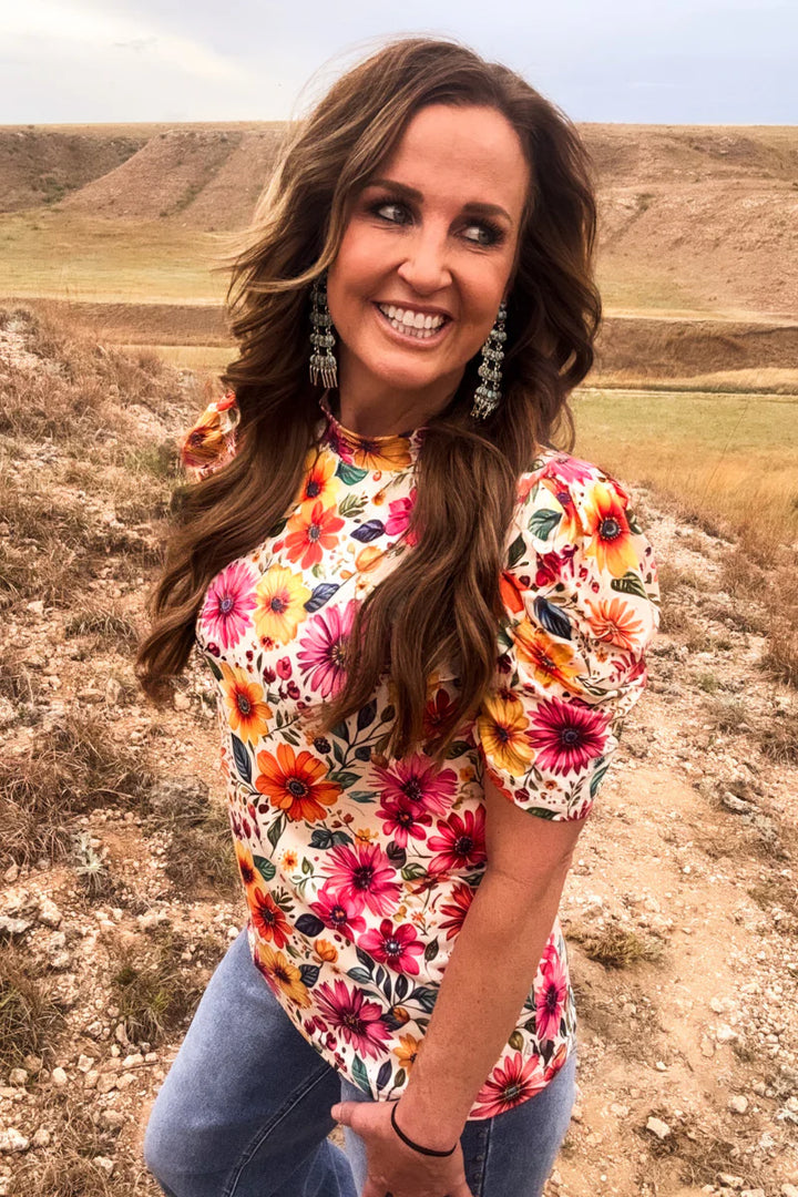 Sterling Kreek Sunrise Bloom Top