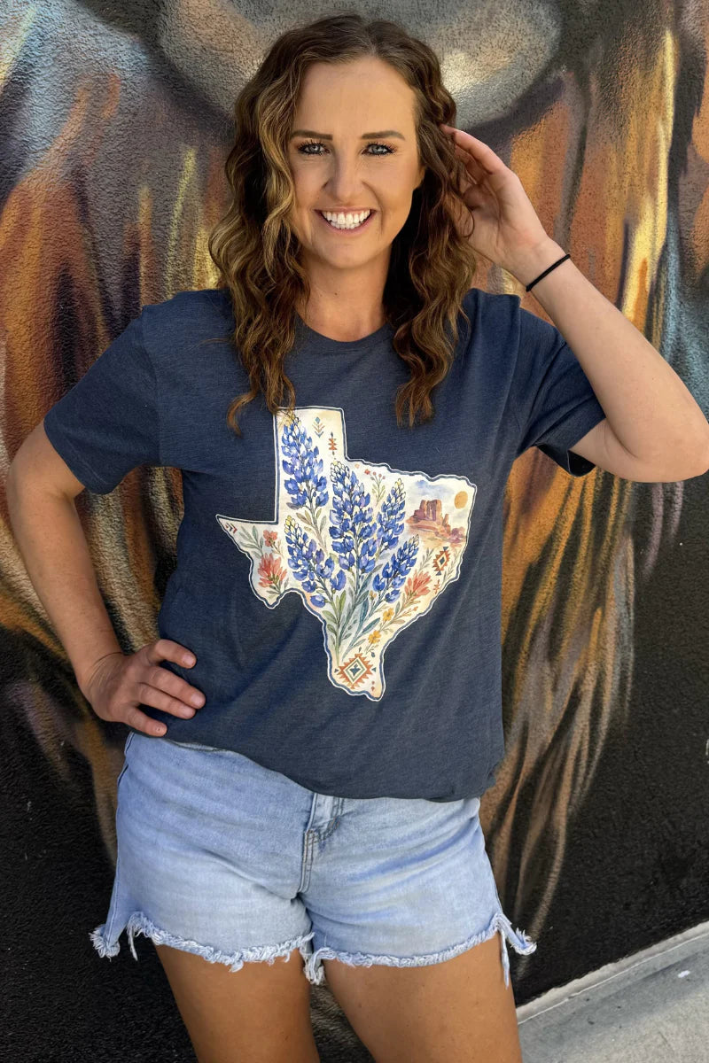 Sterling Kreek Texas Bluebonnets Tee