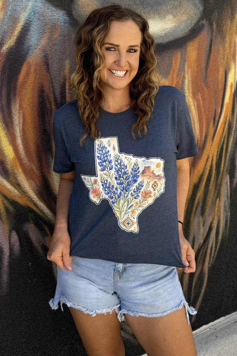Sterling Kreek Texas Bluebonnets Tee
