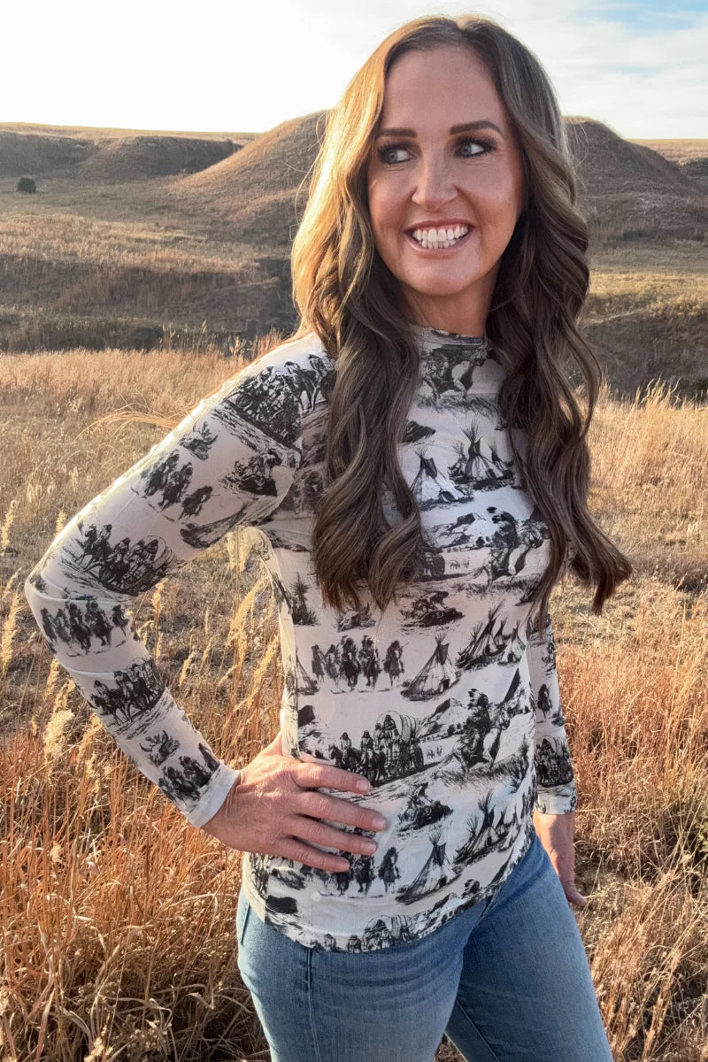 Sterling Kreek Spirit of the Plains Mesh Top