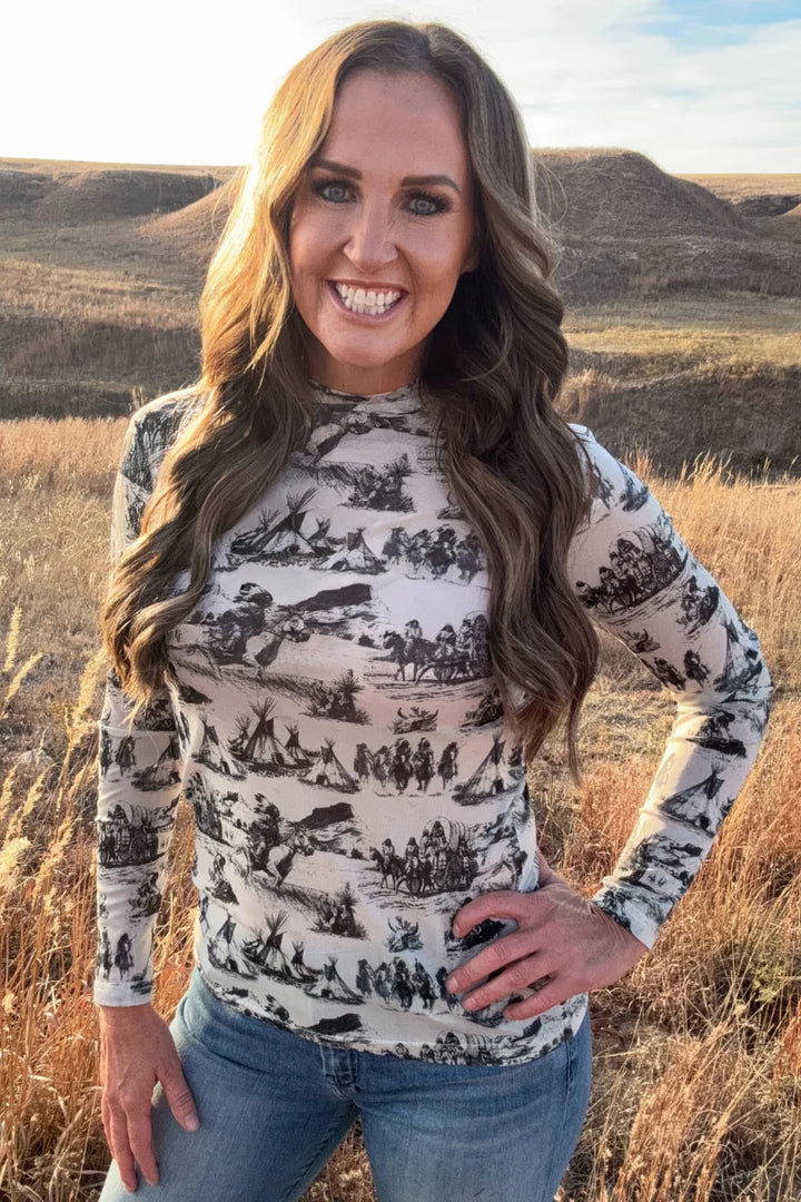 Sterling Kreek Spirit of the Plains Mesh Top