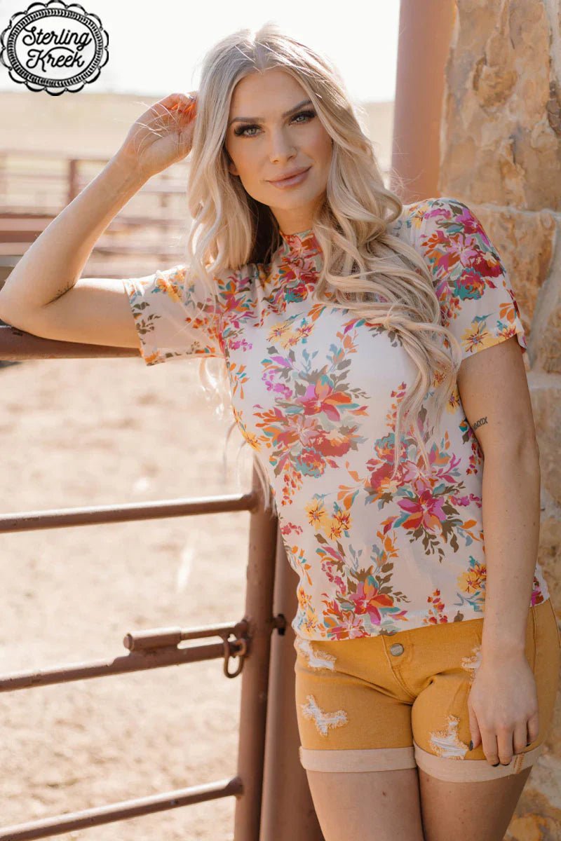PLUS Sterling Kreek Wildwood Flower Mesh Top | gussieduponline