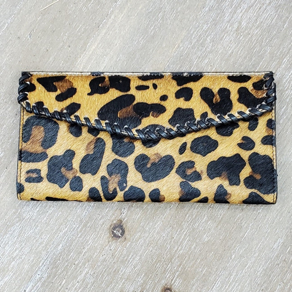 Amber Leopard Envelope Wallet