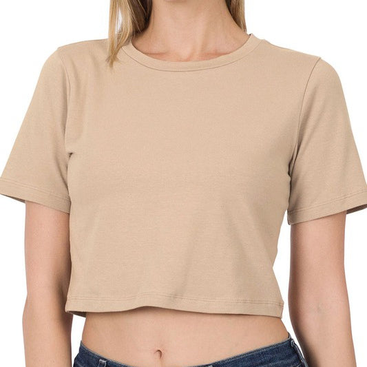 Simply Cropped Tee- 3 Colors