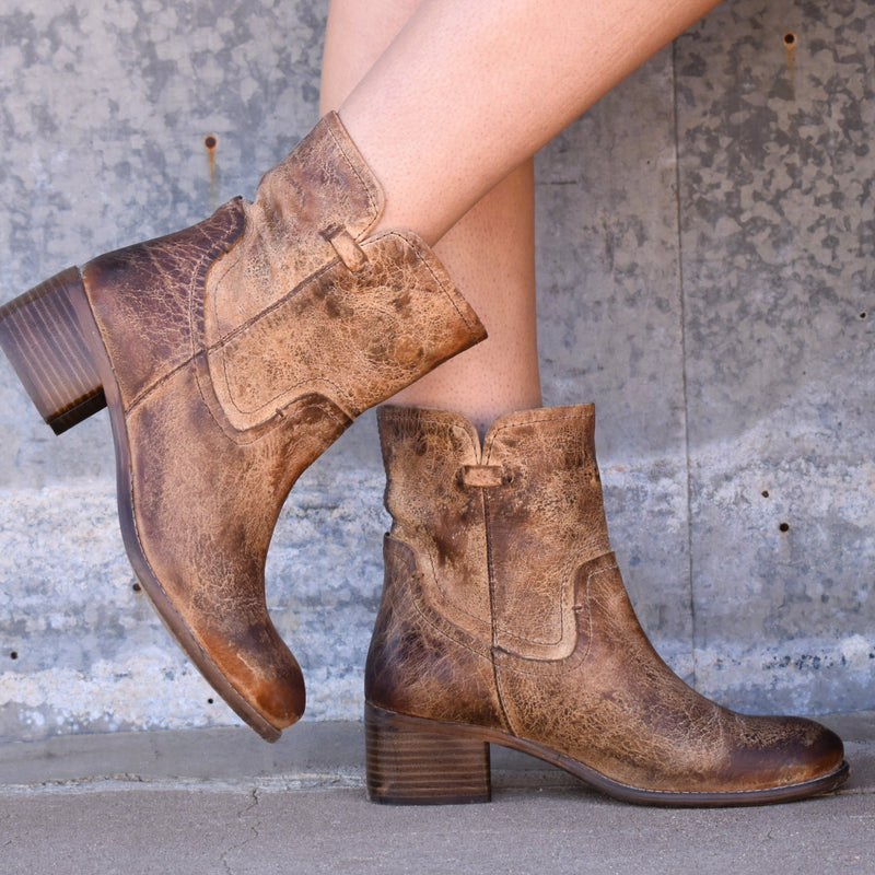 Brown Weathered Leather Boot*