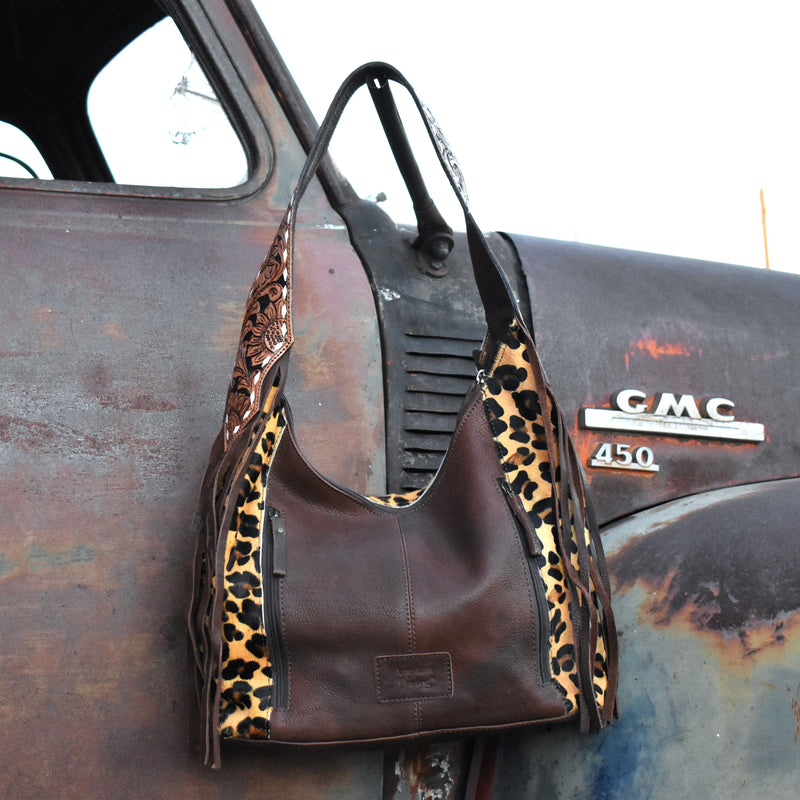 Loyal To Leopard Leather Bag*