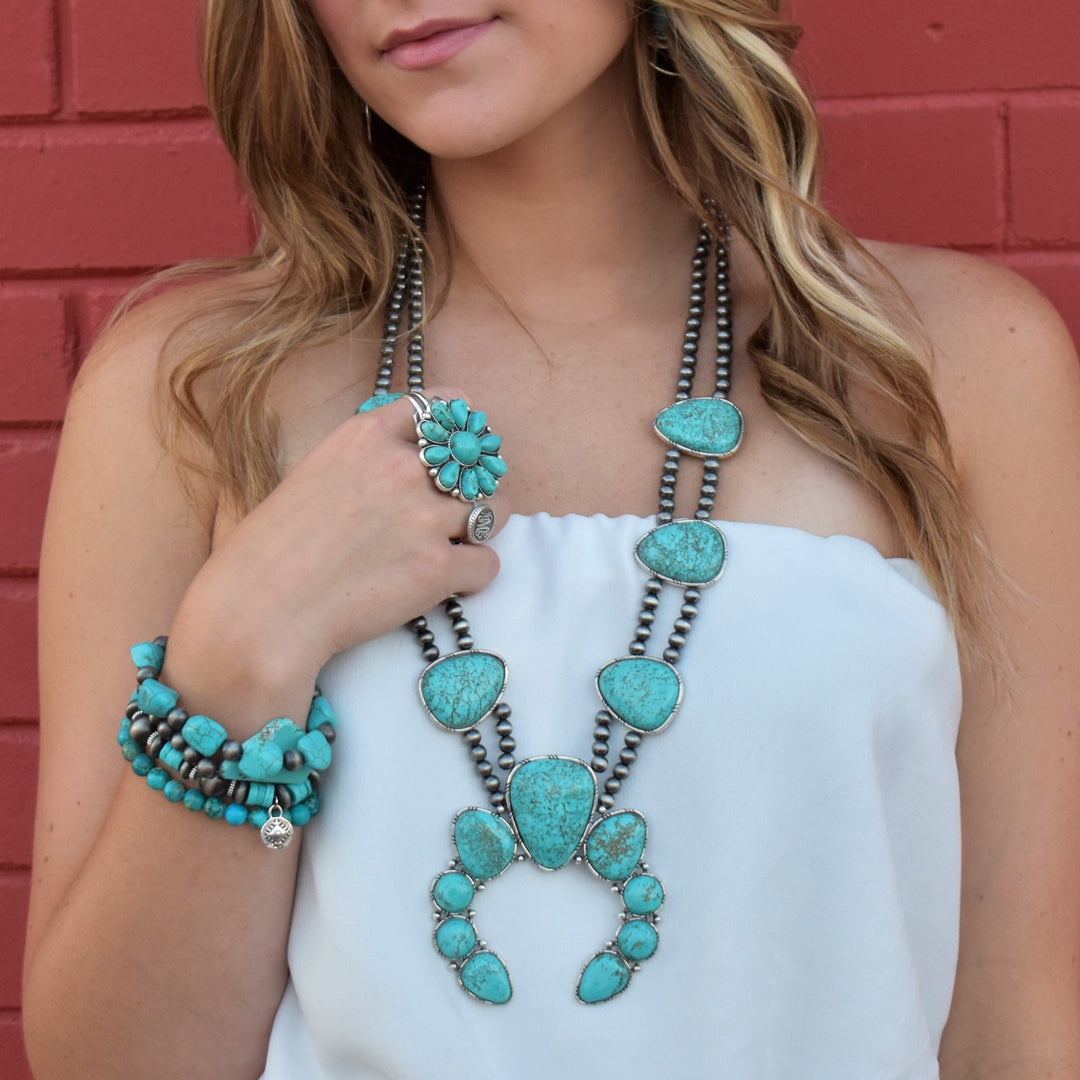 Tasteful Turquoise Necklace | gussieduponline