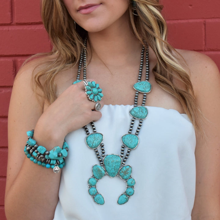 Tasteful Turquoise Necklace | gussieduponline