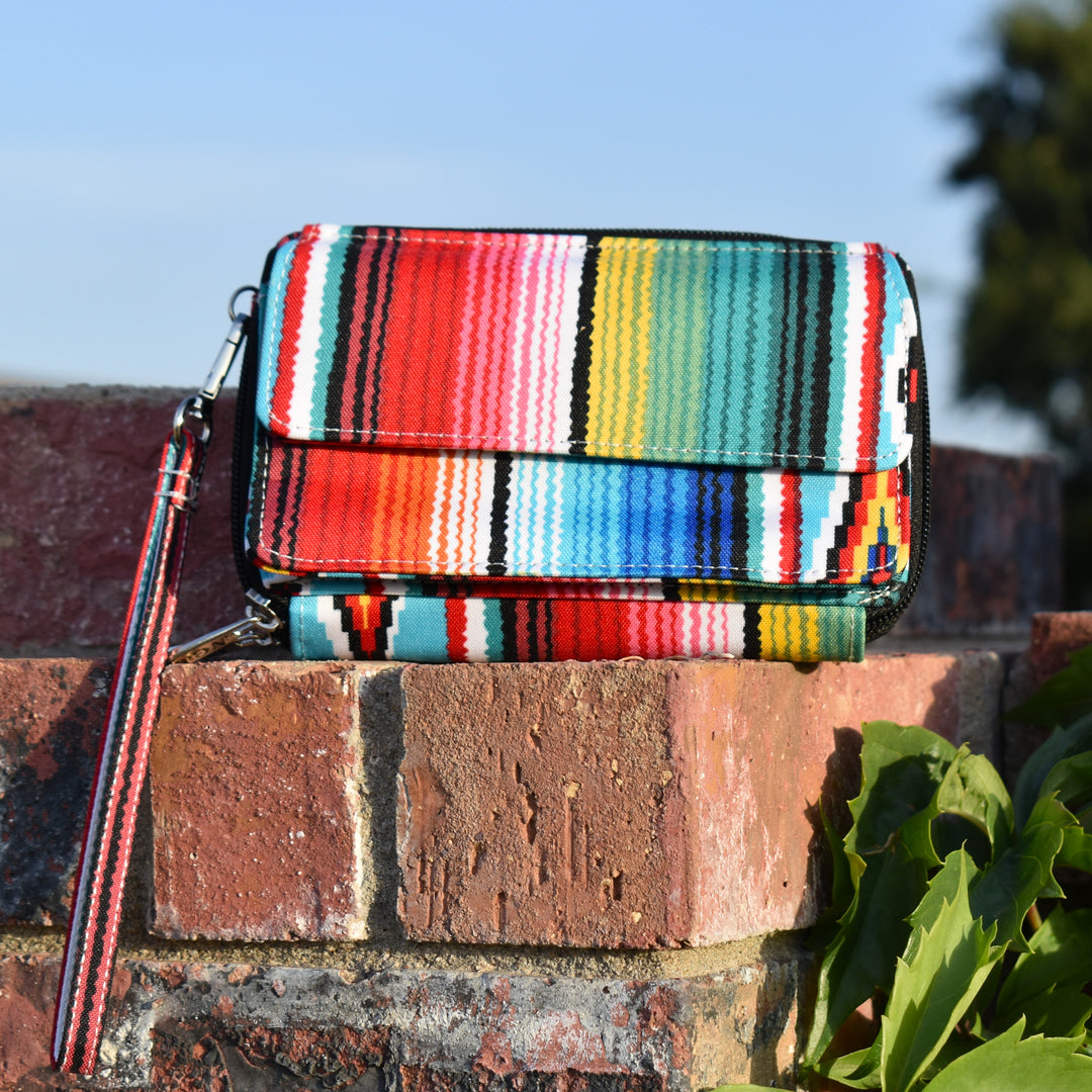 Serape Aztec Crossbody Wallet | gussieduponline