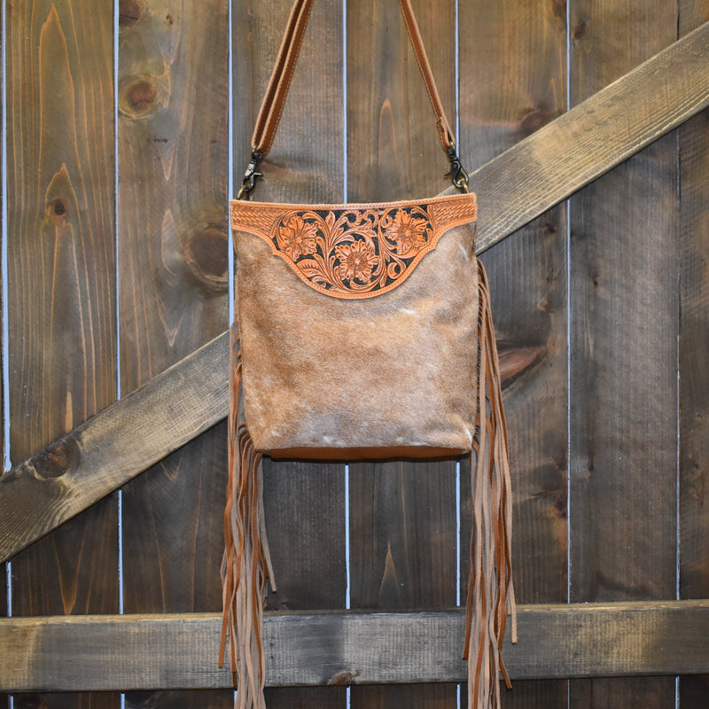 Umber Hand Tooled Bag* | gussieduponline