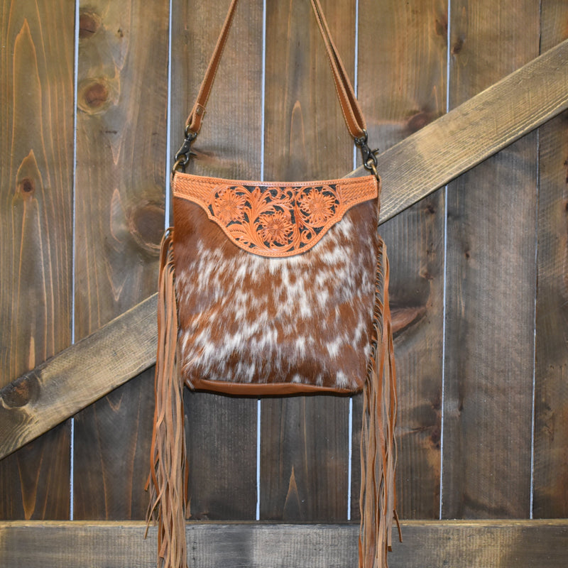 Umber Hand Tooled Bag* | gussieduponline