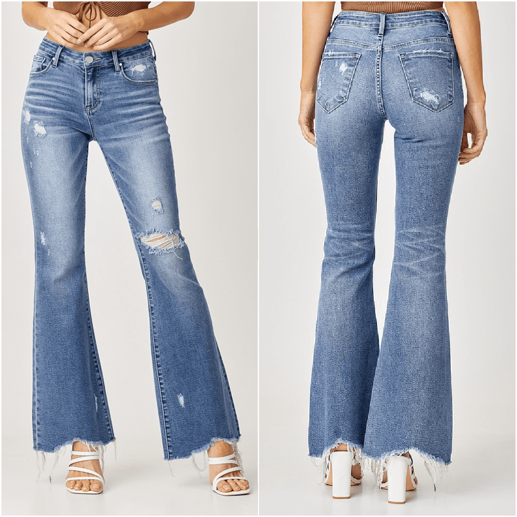 Plus Down To Party Flare Jeans