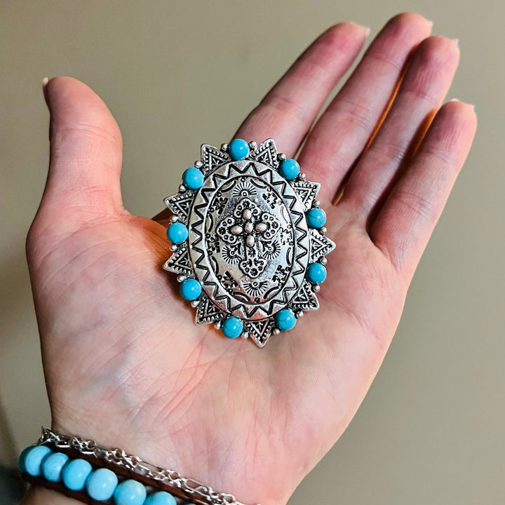 Big Cross Stretch Ring | gussieduponline