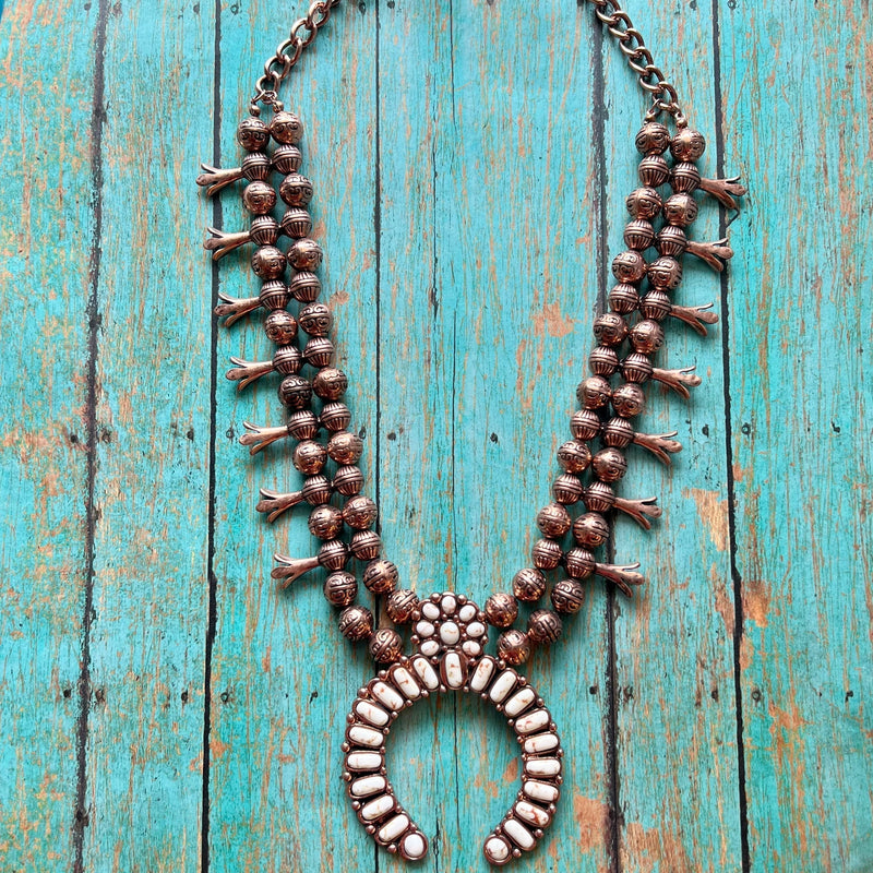 Montezuma Copper Squash Necklace