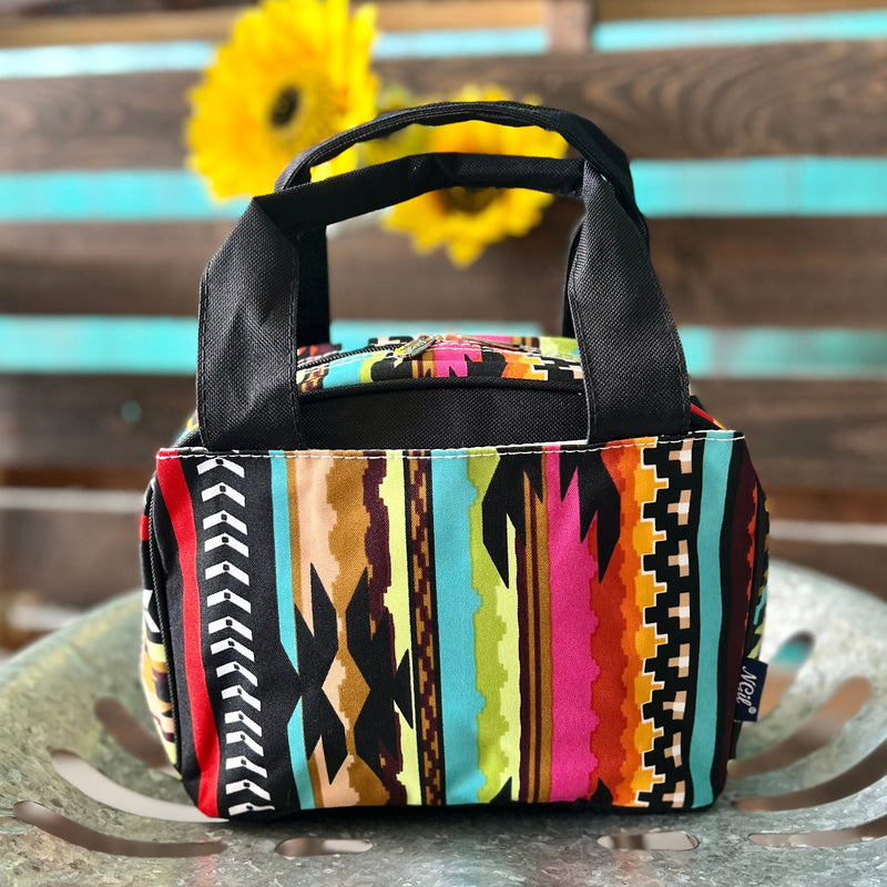 The Aztec Warrior Lunch Box provides superior insulation and convenience for your meals on the go. Constructed with a 100% waterproof, durable, and lightweight design, it's the perfect companion for lunches and snacks. Plus, you'll love the sophisticated styling of the Aztec design.   10"W X 8"H